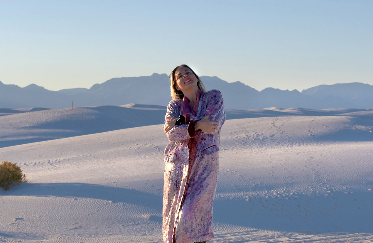 Dr. Mondragon at White Sands